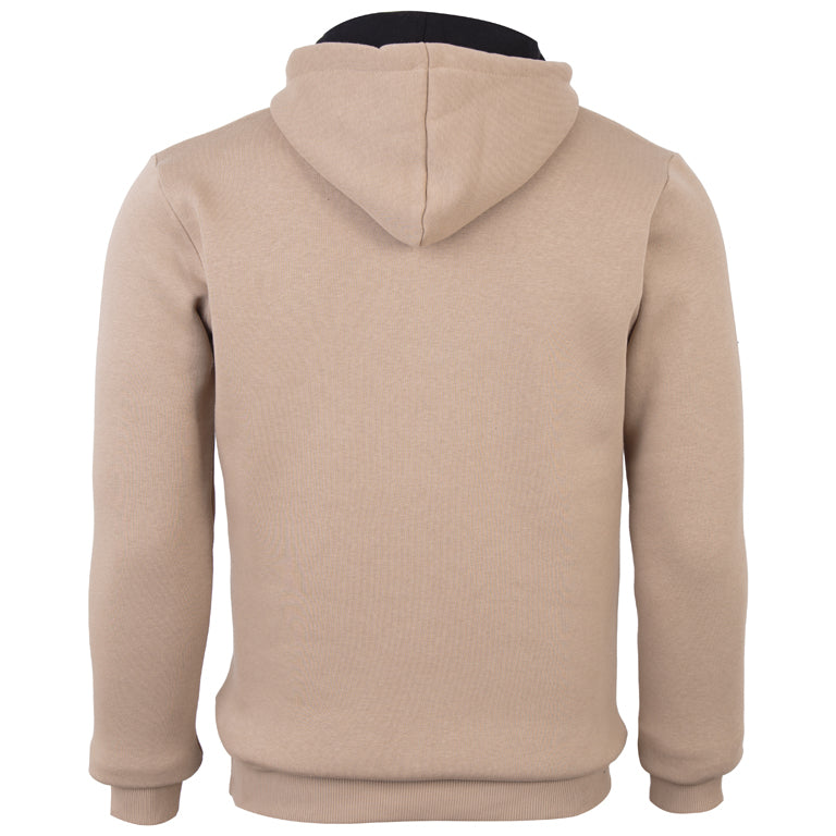 Ανδρικό Φούτερ με Κουκούλα και Τσέπες (Fleece) Μπεζ - LH51180226